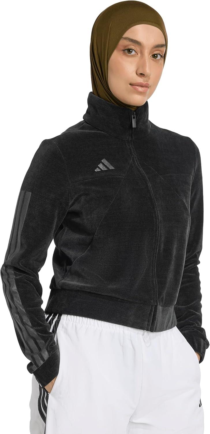 image:imageadidas womens House of Tiro Velour Track TopBlack