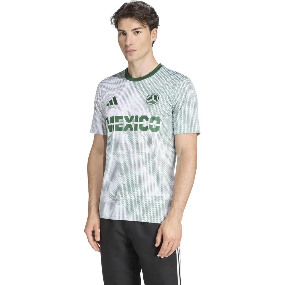 image:imageAdidas Mens Host Nation JerseyWhiteAmazon GreenMexico