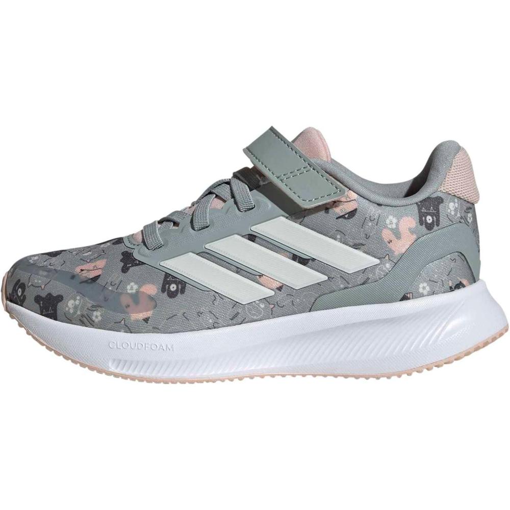 image:imageAdidas UnisexBaby Run Falcon 5Wonder SageOff WhiteBlush Pink