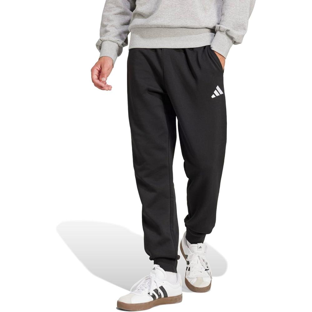 image:imageadidas Mens Essentials Feelcozy Fleece PantsBlackWhite