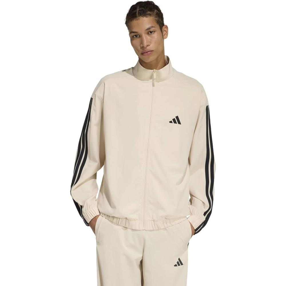 image:imageadidas Mens Tricot Regular Fit Track TopCrystal Linen
