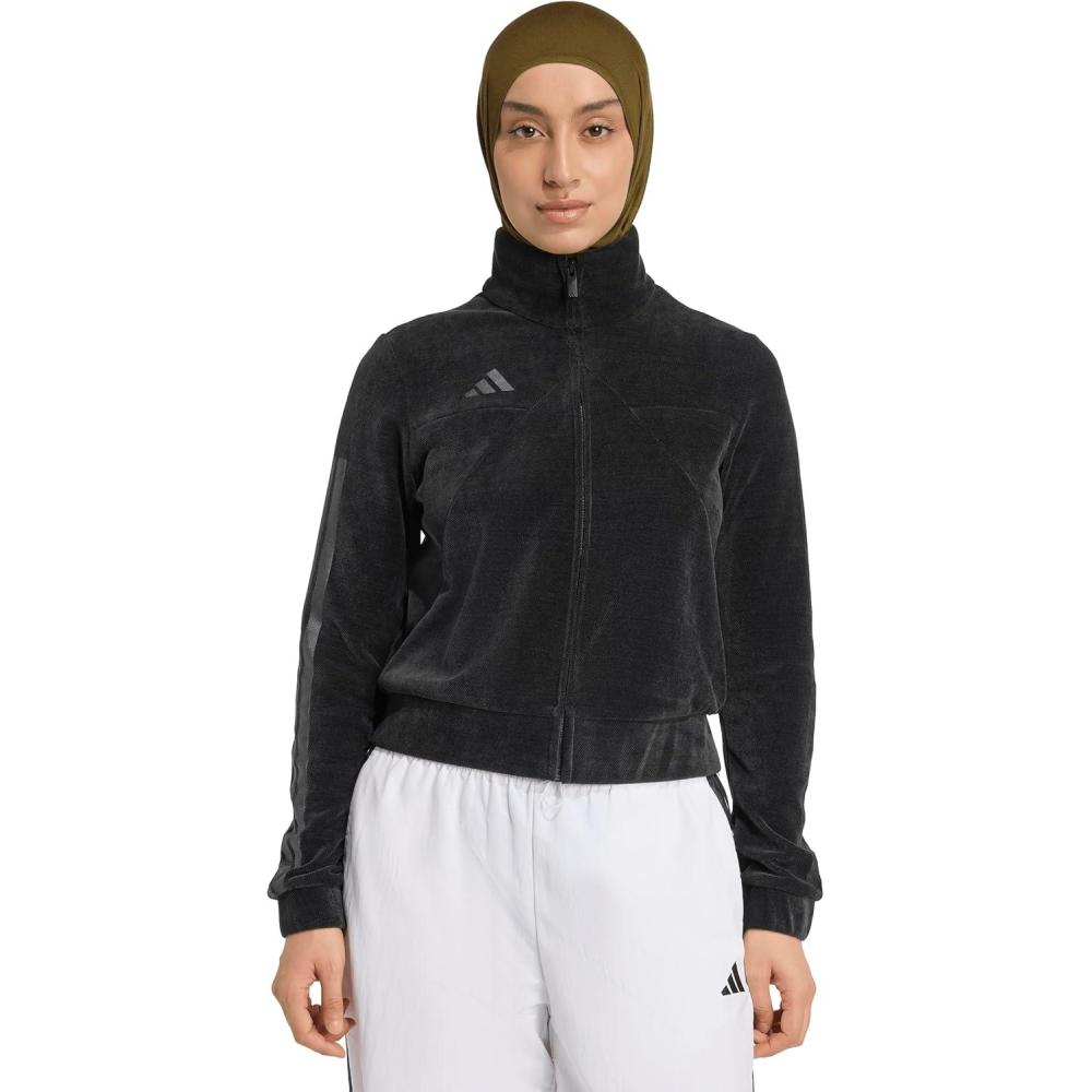 image:imageadidas womens House of Tiro Velour Track TopBlack