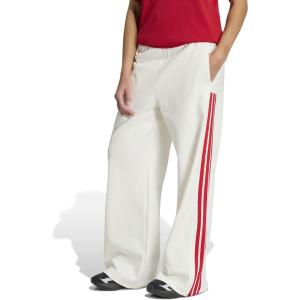 adidas Womens House of Tiro Loose Pants(Off White/White/Team Collegiate Red)