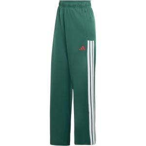 adidas Womens House of Tiro Loose Pants(Team Dark Green/Better Scarlet/White)