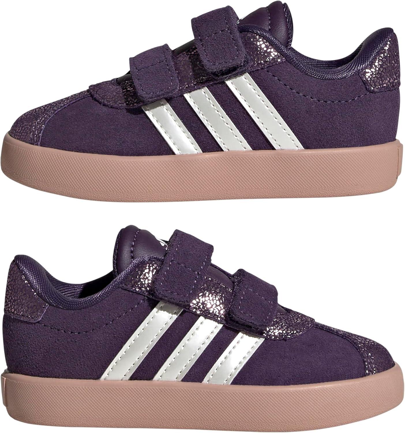 image:imageAdidas BabyBoys Vl Court30Aurora PlumZero MetallicPink Gum