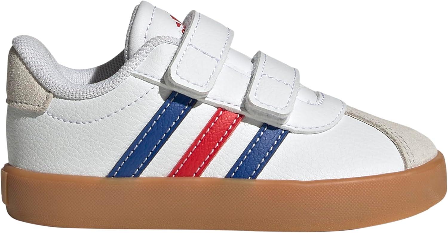 image:imageAdidas BabyBoys Vl Court30WhiteTeam Royal BlueBetter Scarlet