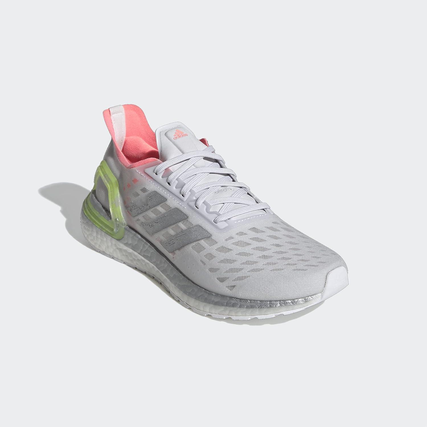 image:imageAdidas Womens Ultraboost 10 DnaSneakerDash GreySilver MetallicLight Flash Red