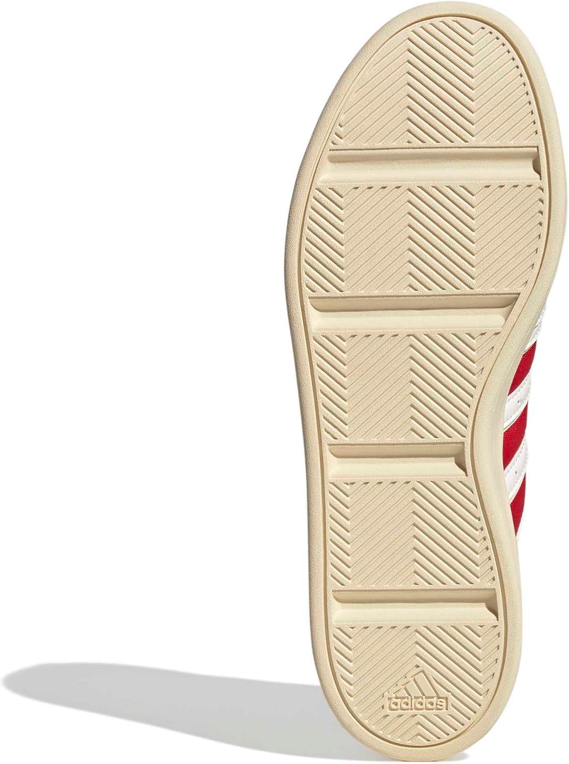 image:imageadidas Mens Aspyre 3 Stripes SneakerWhiteBetter ScarletWarm Vanilla