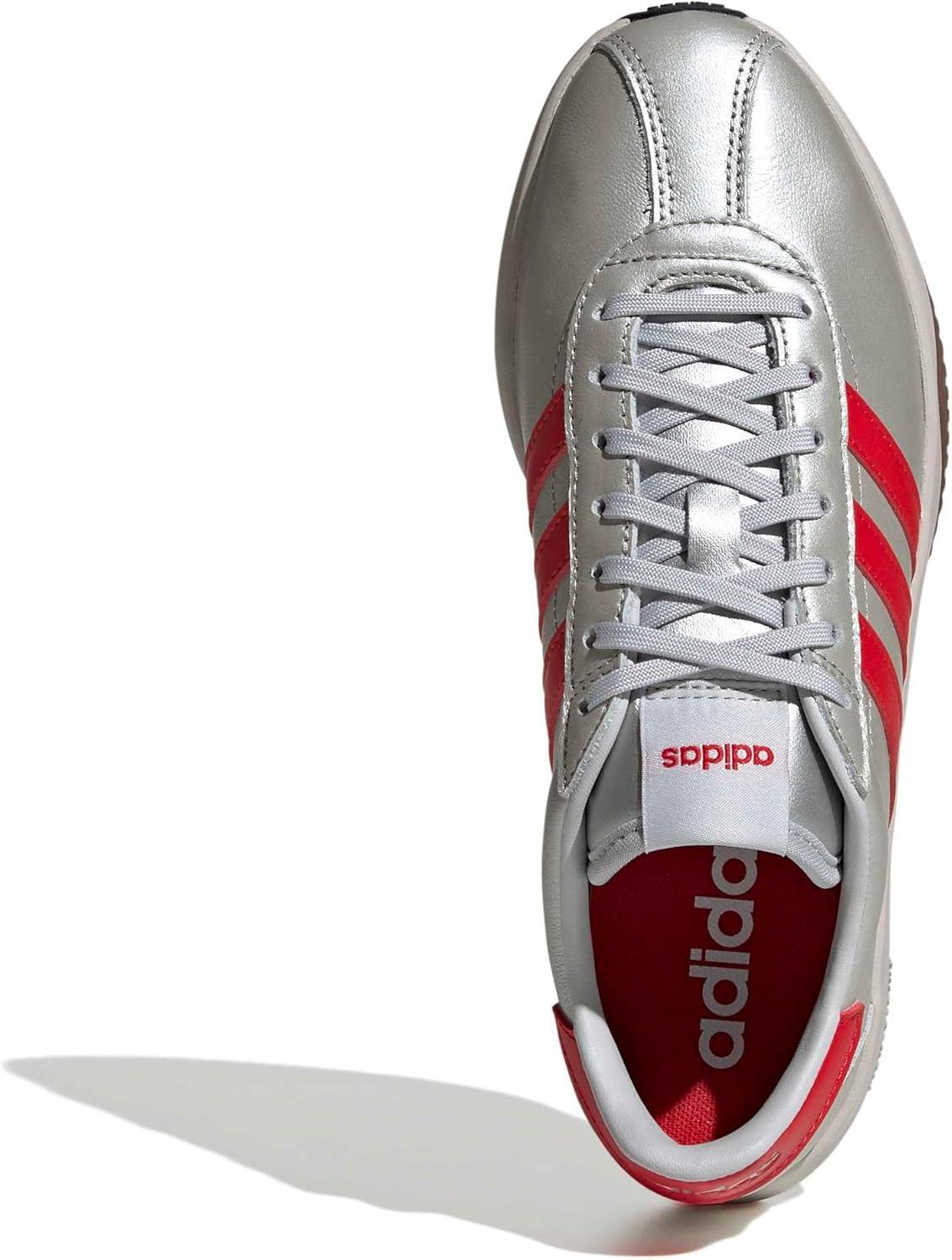 image:imageadidas Womens 7626 SneakerSilver MetallicBetter ScarletGum