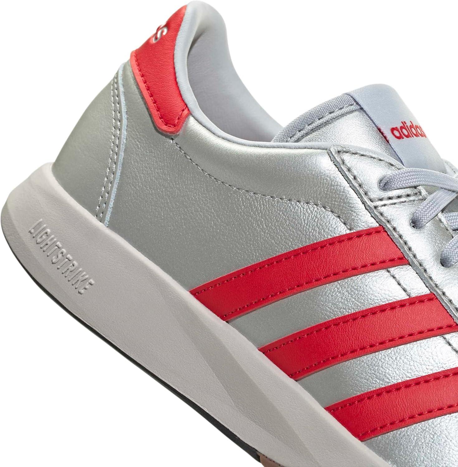 image:imageadidas Womens 7626 SneakerSilver MetallicBetter ScarletGum