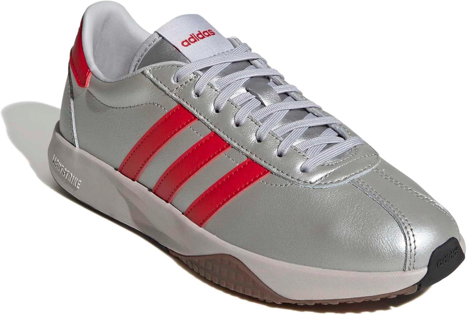 image:imageadidas Womens 7626 SneakerSilver MetallicBetter ScarletGum