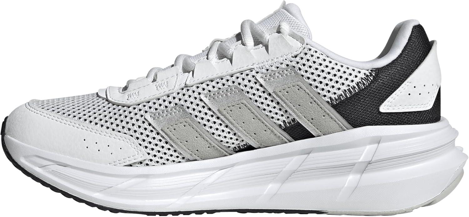 image:imageAdidas Womens AstrastarWhiteSilver MetallicBlack