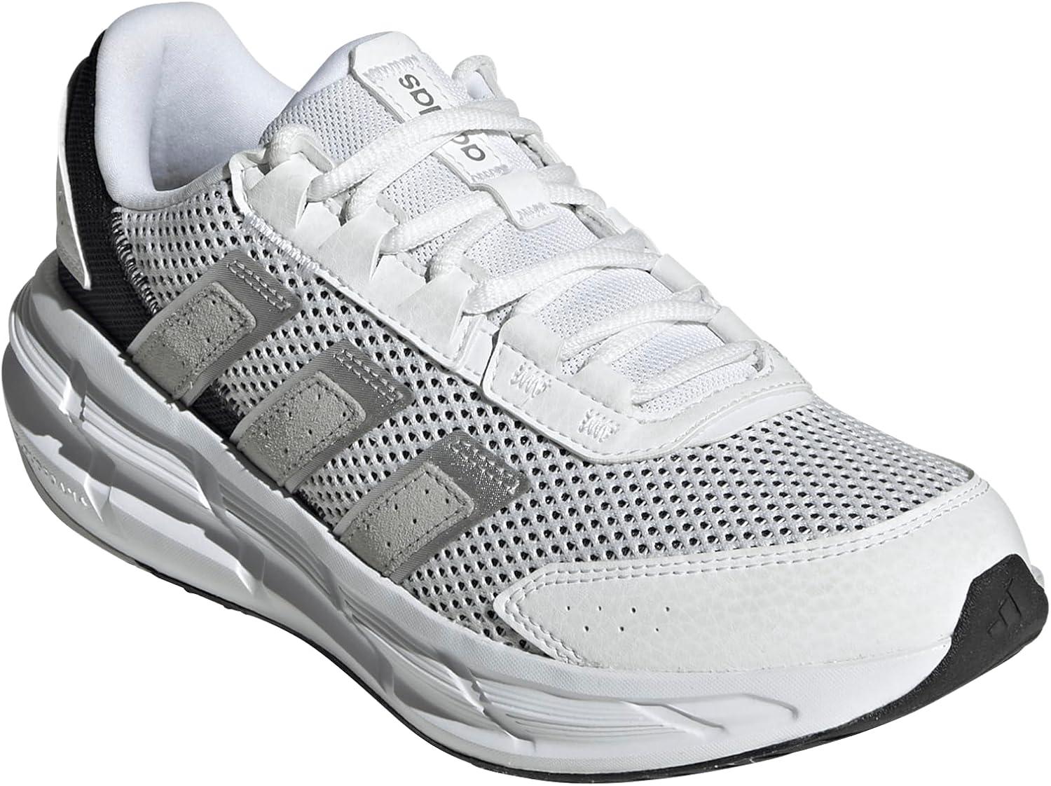 image:imageAdidas Womens AstrastarWhiteSilver MetallicBlack