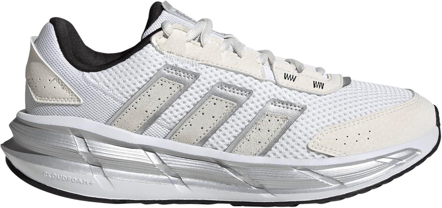image:imageAdidas Womens AstrastarWhiteSilver MetallicChalk White