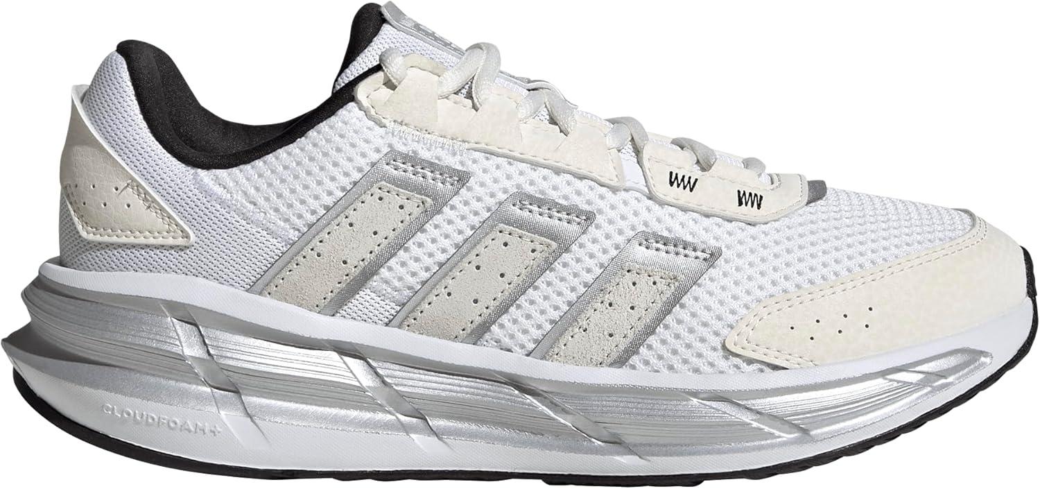 image:imageAdidas Womens AstrastarWhiteSilver MetallicChalk White