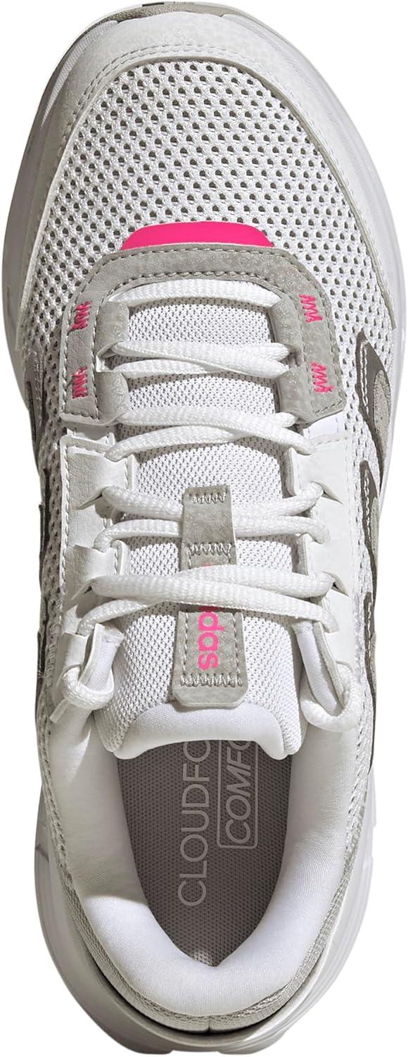 image:imageAdidas Womens AstrastarWhiteSilver MetallicLucid Pink