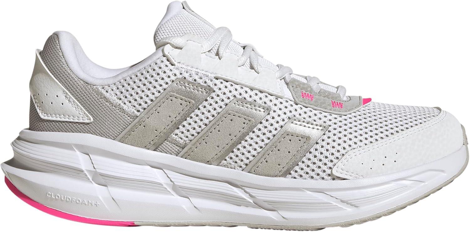 image:imageAdidas Womens AstrastarWhiteSilver MetallicLucid Pink