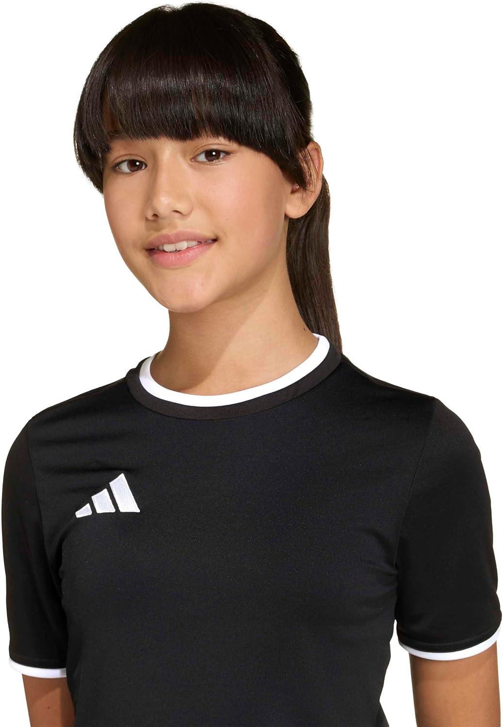 image:imageadidas Boys Entrada26 JerseyBlackWhite