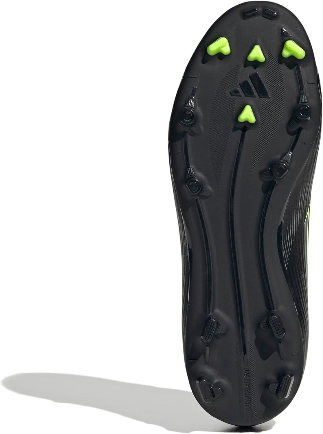 image:imageadidas Kids F50 League Firm Ground Multi Ground ShoesBlackIron MetallicLucid Lemon