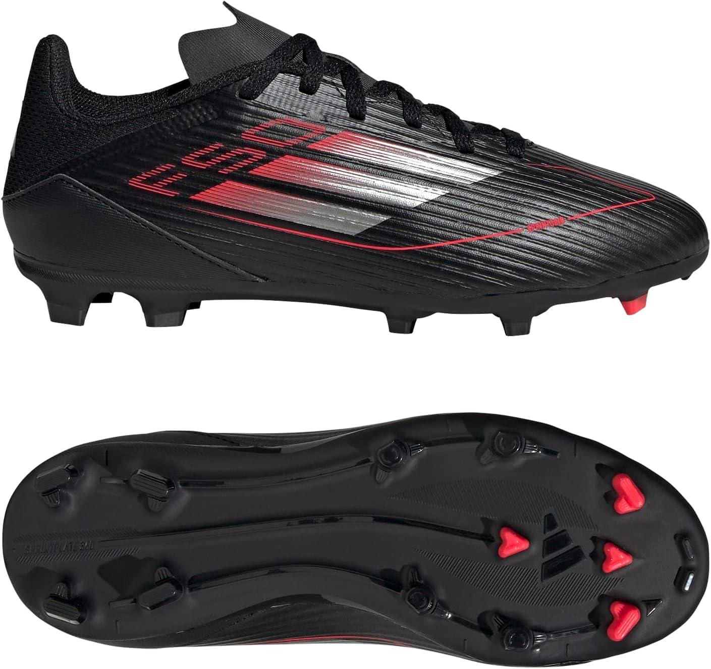 image:imageadidas Kids F50 League Firm Ground Multi Ground ShoesBlackIron MetallicLucid Red