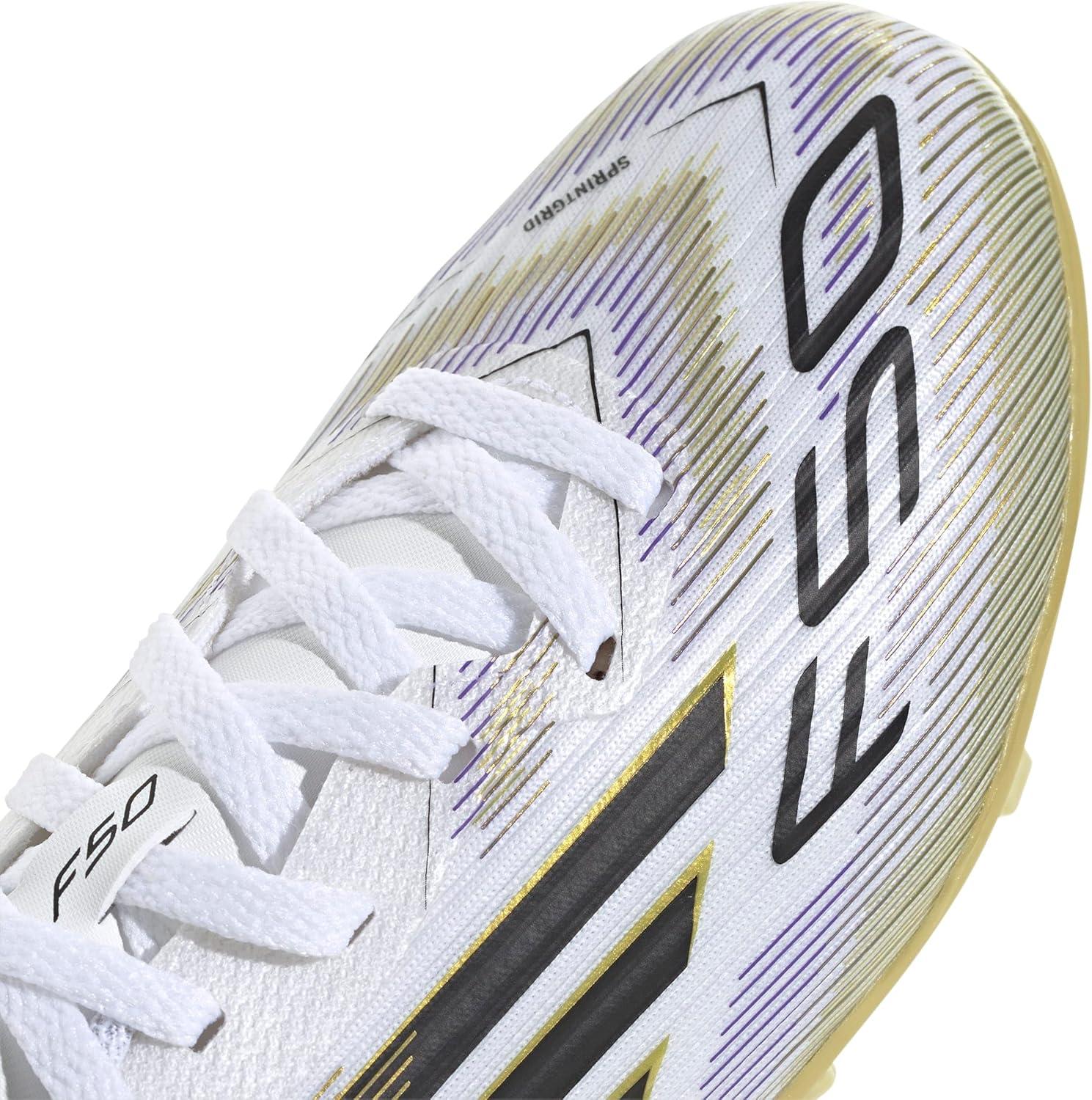 image:imageadidas Kids F50 League Firm Ground Multi Ground ShoesWhiteBlackGold Metallic