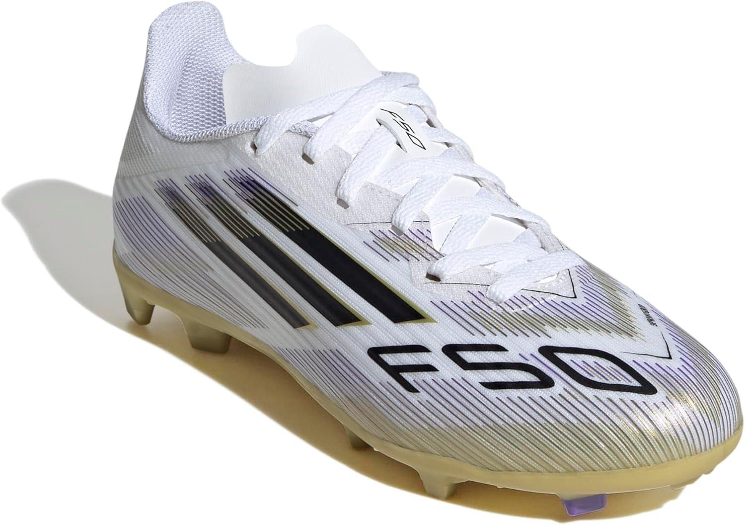 image:imageadidas Kids F50 League Firm Ground Multi Ground ShoesWhiteBlackGold Metallic
