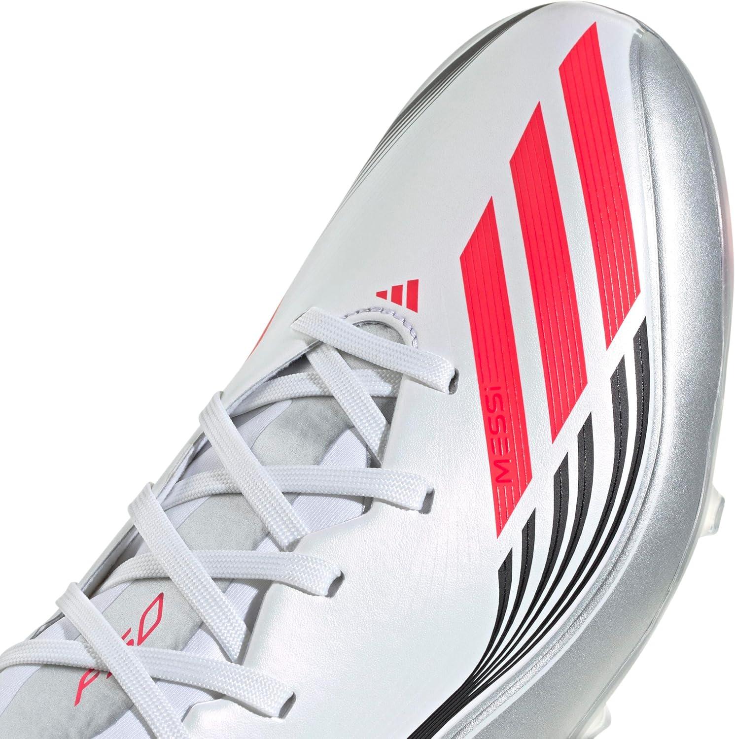 image:imageadidas Kids F50 League Firm Ground Multi Ground ShoesWhiteLucid RedSilver Metallic