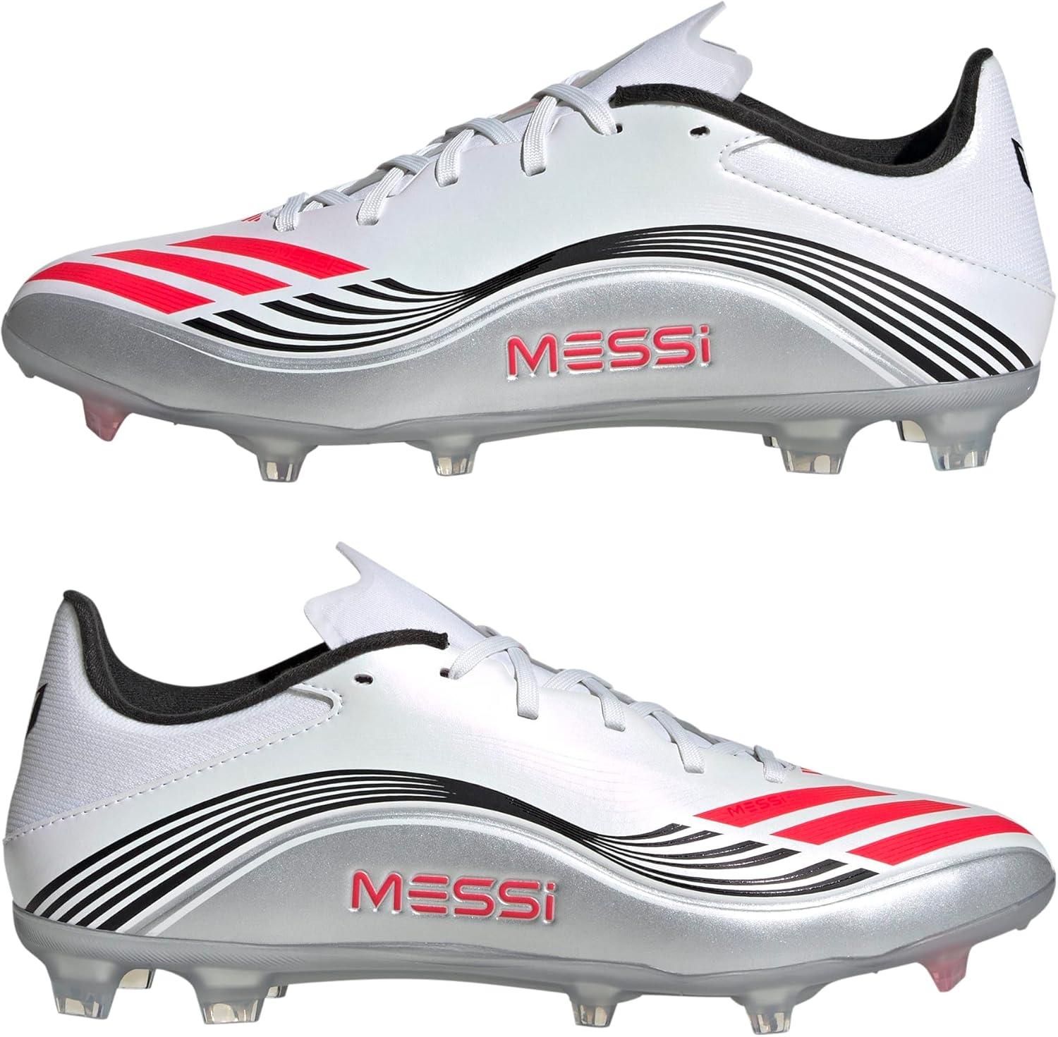 image:imageadidas Kids F50 League Firm Ground Multi Ground ShoesWhiteLucid RedSilver Metallic