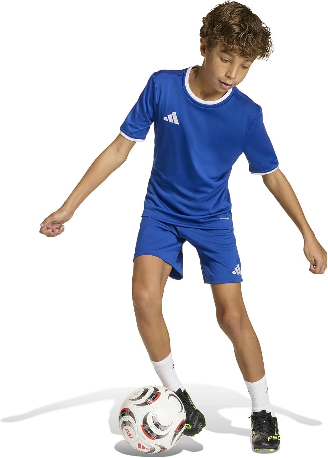 image:imageadidas UnisexChild Entrada26 ShortsTeam Royal BlueWhite