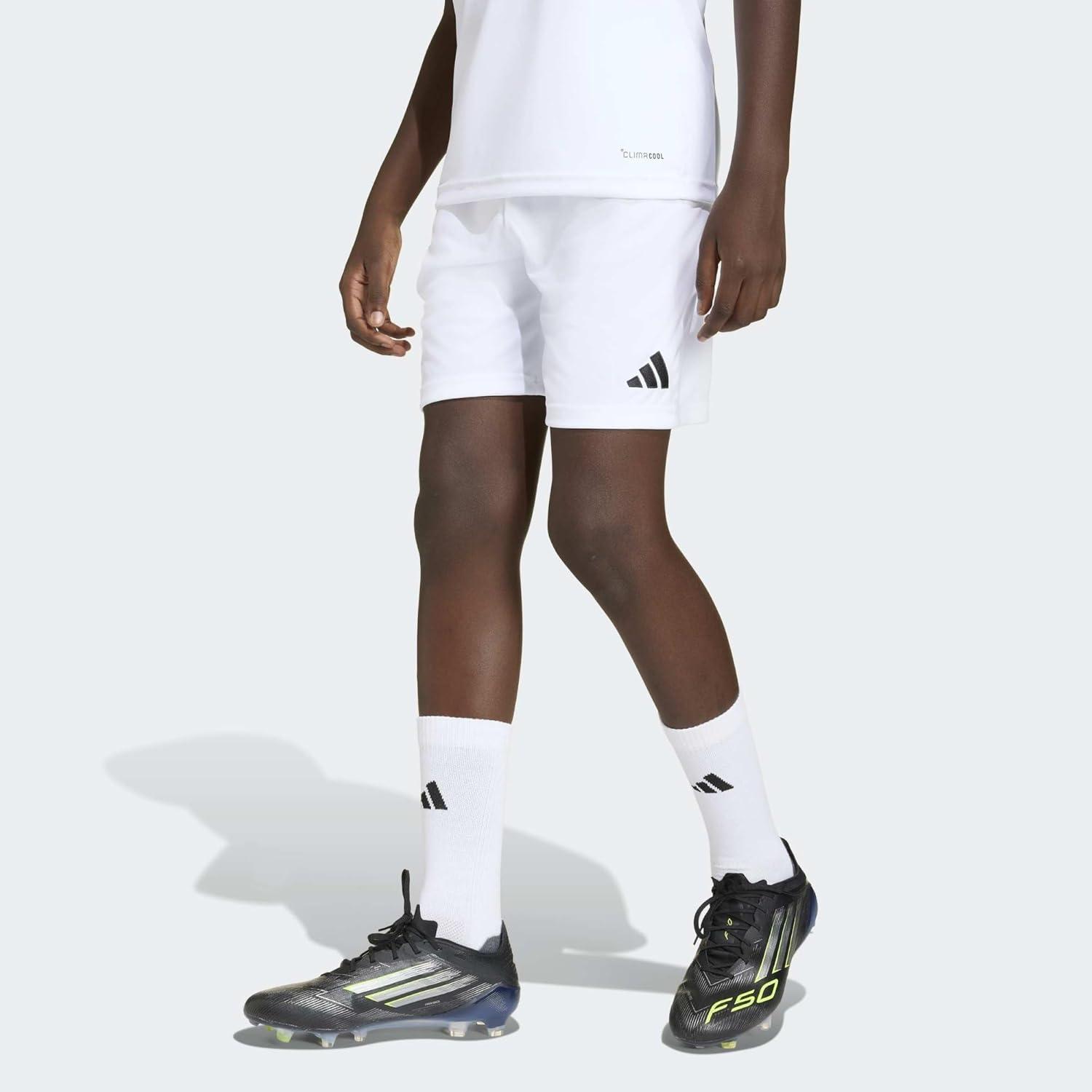 image:imageadidas UnisexChild Entrada26 ShortsWhiteBlack