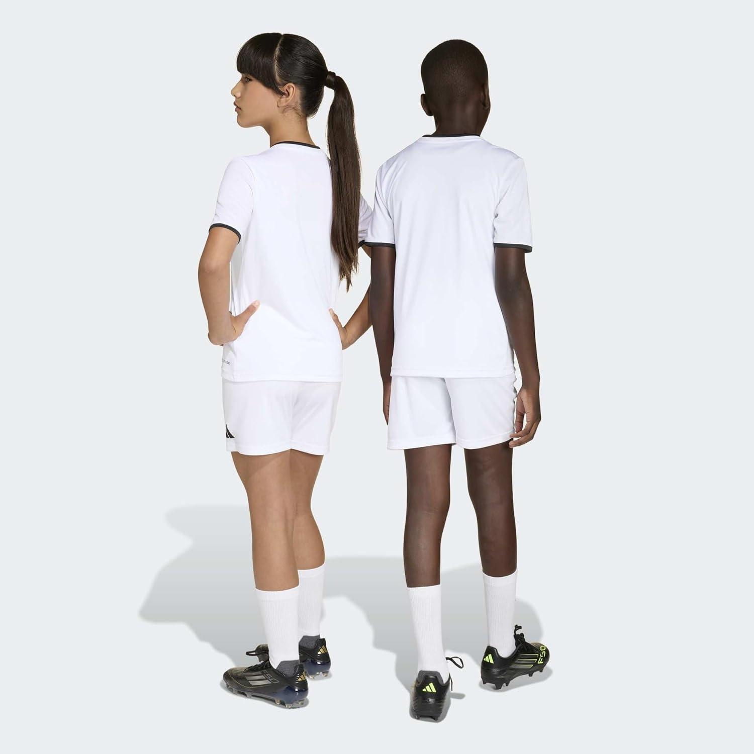 image:imageadidas UnisexChild Entrada26 ShortsWhiteBlack
