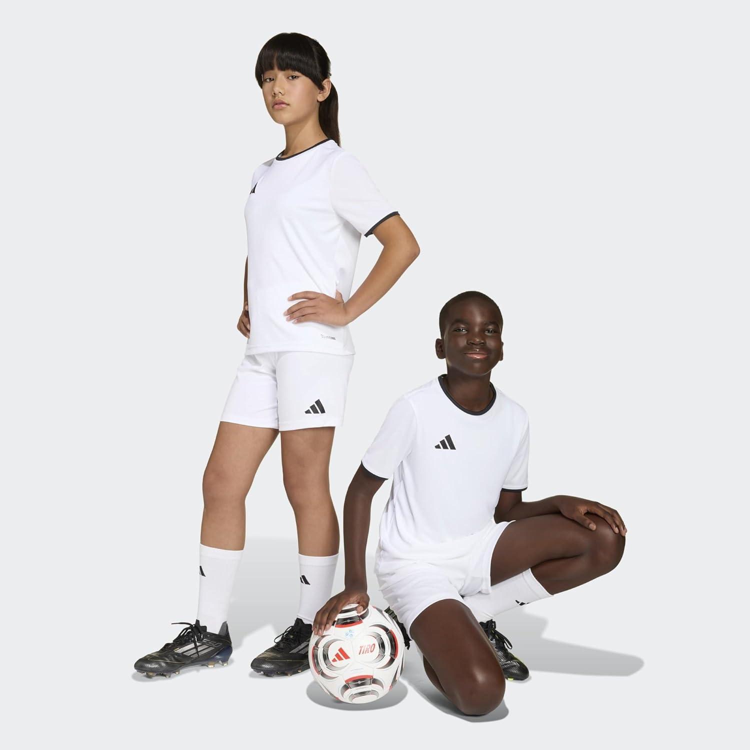 image:imageadidas UnisexChild Entrada26 ShortsWhiteBlack