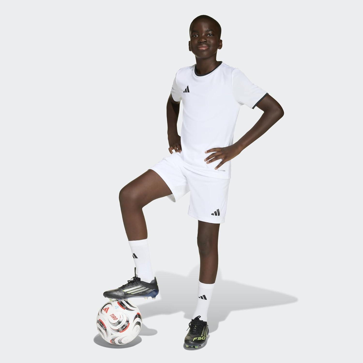 image:imageadidas UnisexChild Entrada26 ShortsWhiteBlack