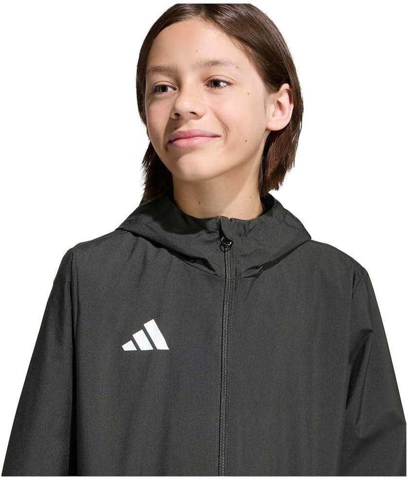 image:imageadidas boys Entrada26 All Weather JacketBlackWhite