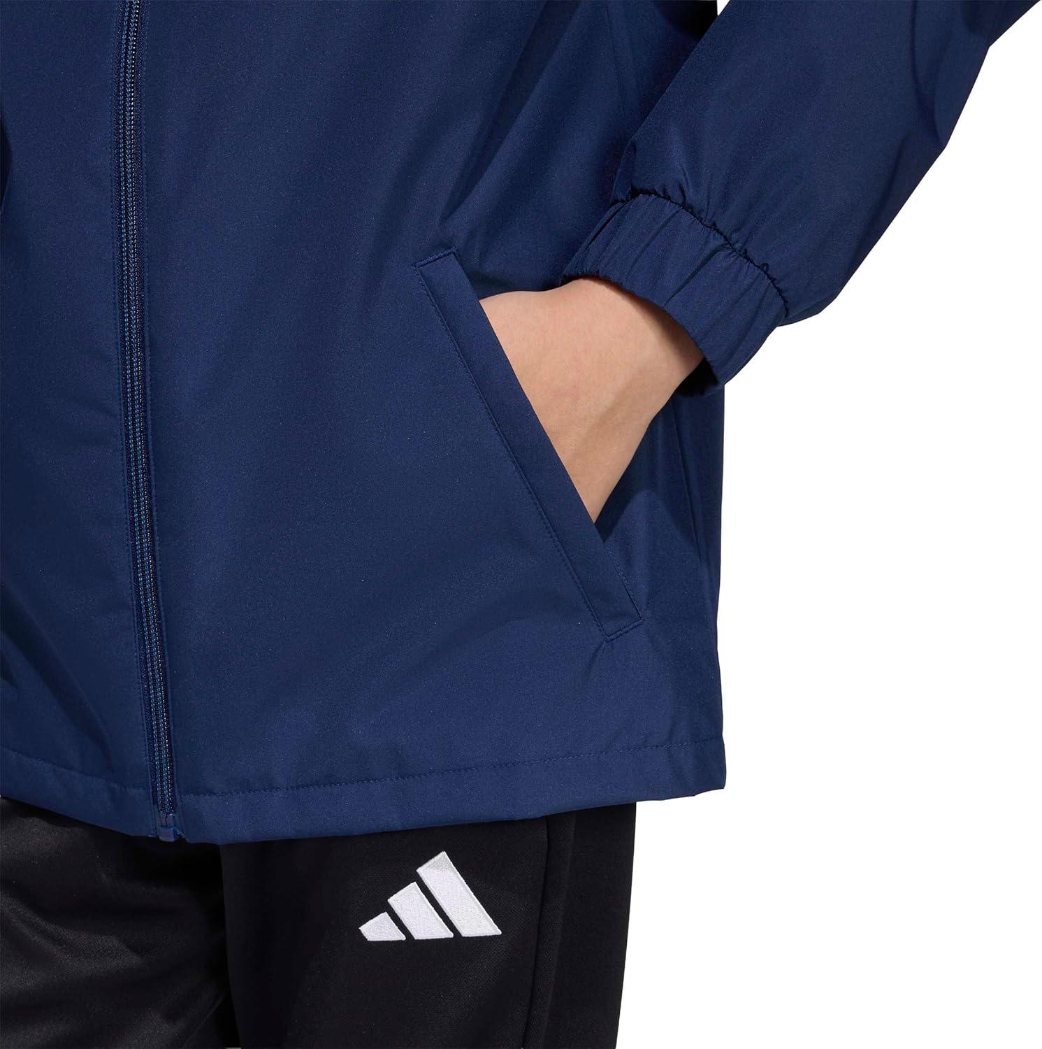 image:imageadidas boys Entrada26 All Weather JacketTeam Navy BlueWhite