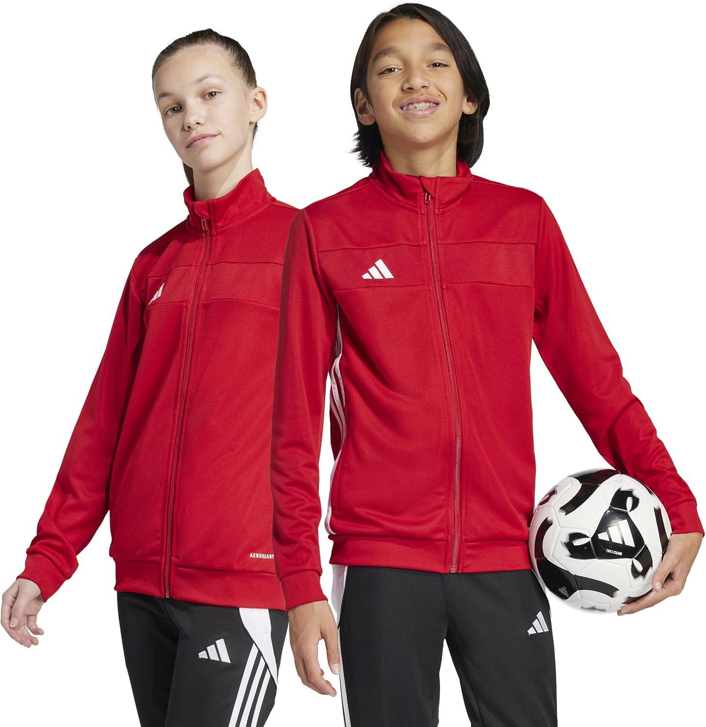 image:imageadidas boys Tiro 25 Essentials Training Track TopTeam Power RedWhite
