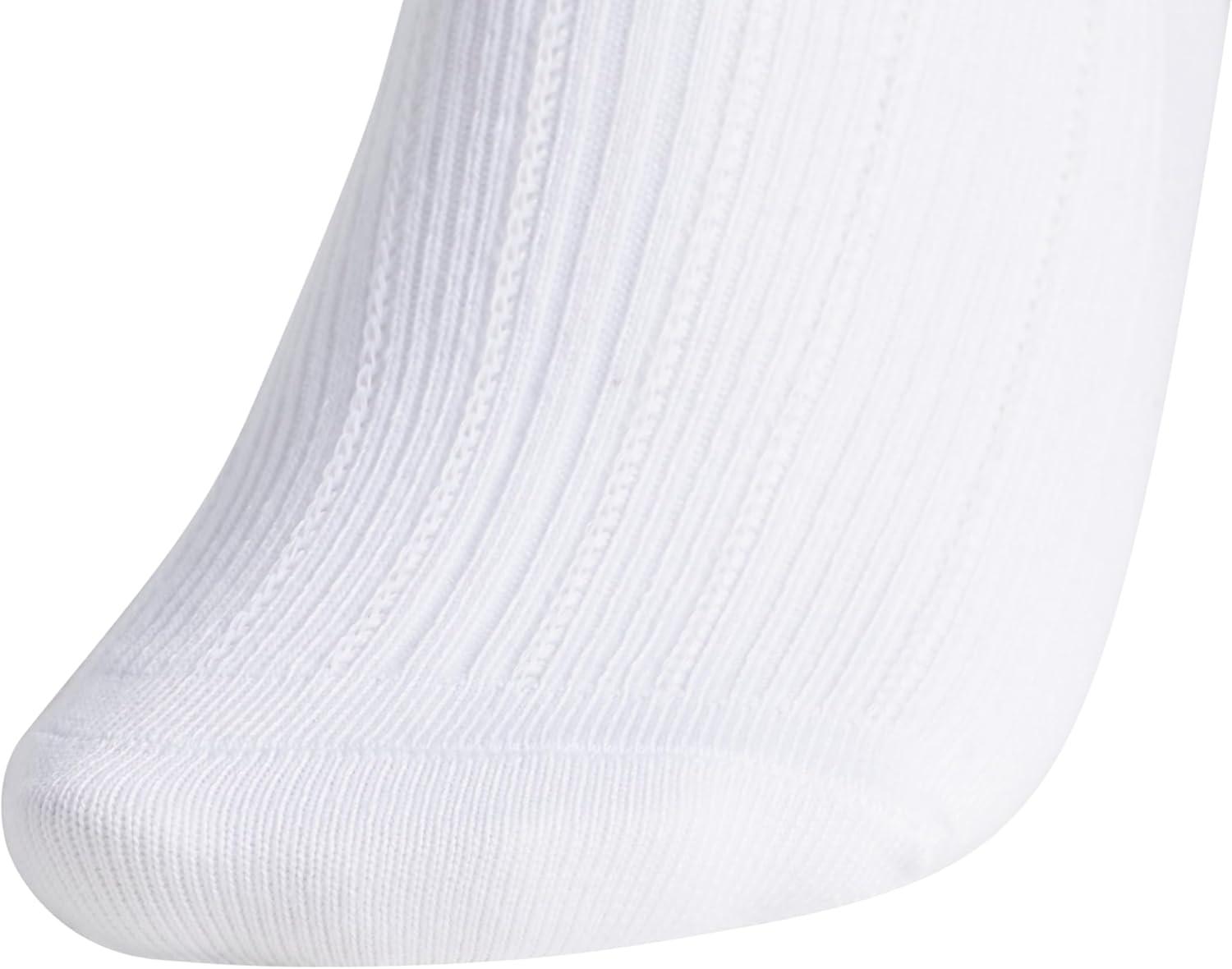 image:imageadidas womens Womens Performance Ruffle 3pack QuarterWhiteCyber MetallicMatte Silver Metallic