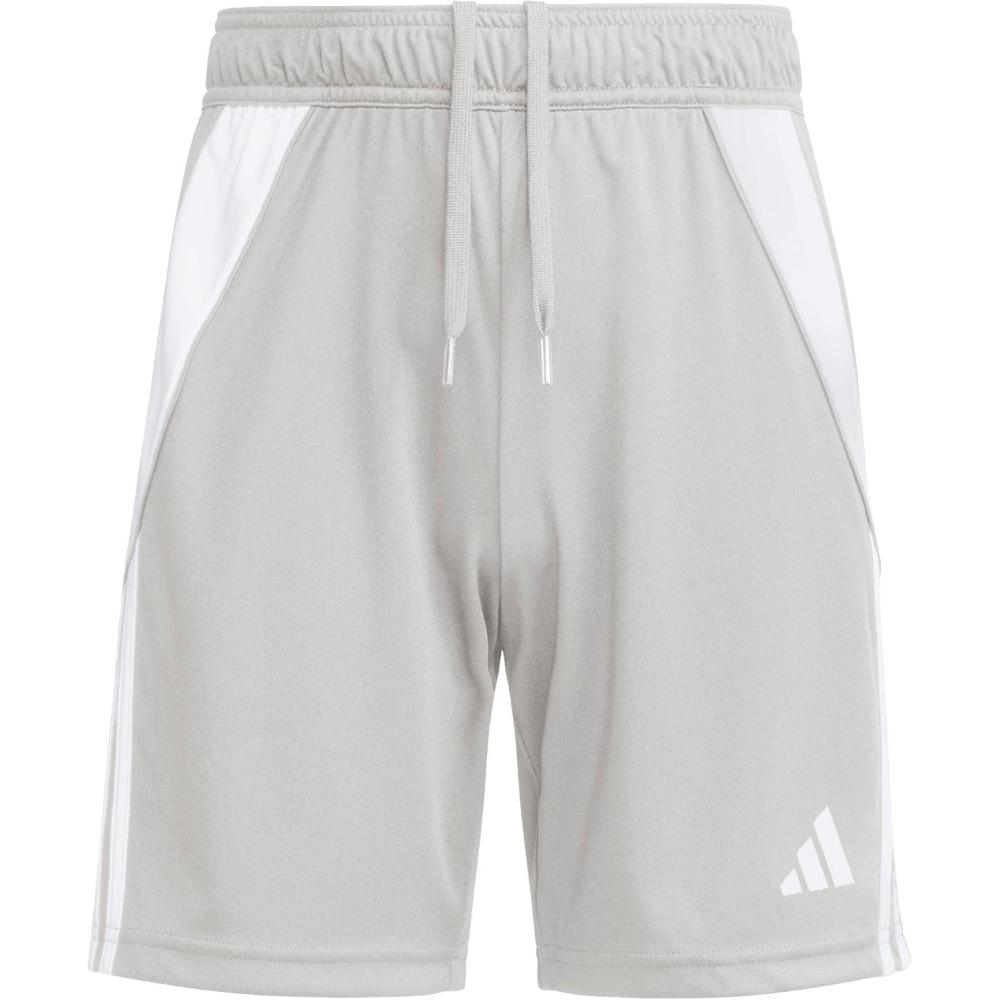 image:imageAdidas UnisexChild Tiro 24 ShortsShortsTeam Mid GreyWhite