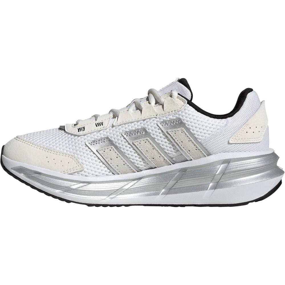 image:imageAdidas Womens AstrastarWhiteSilver MetallicChalk White