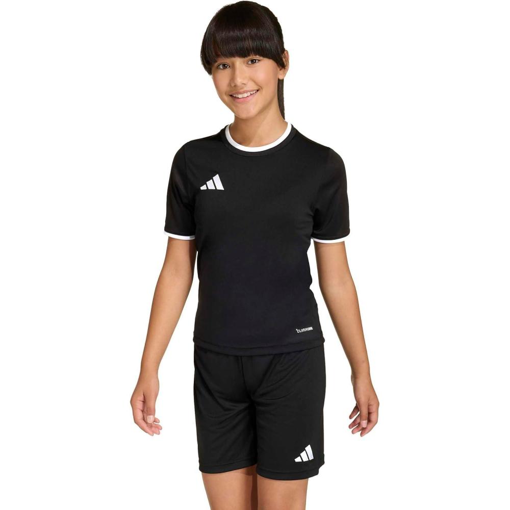 image:imageadidas Boys Entrada26 JerseyBlackWhite