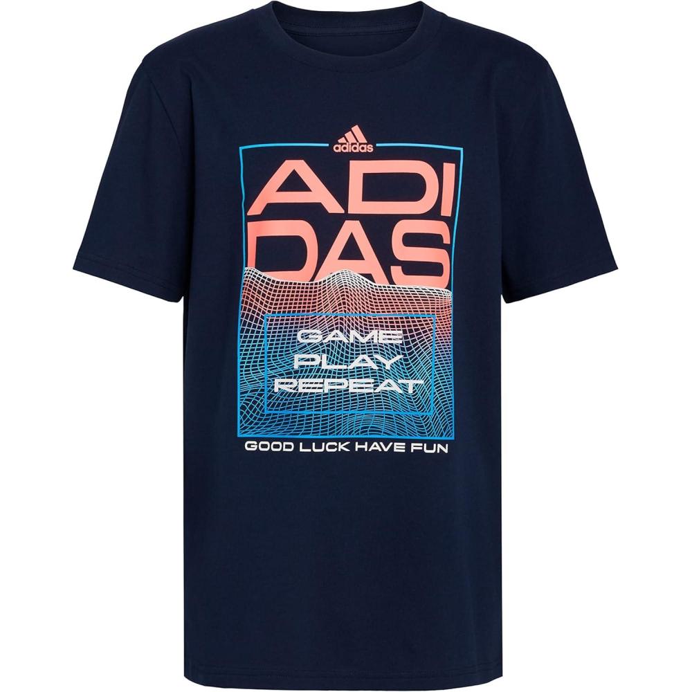 image:imageadidas Boys Short Sleeve Game On Novelty TShirt