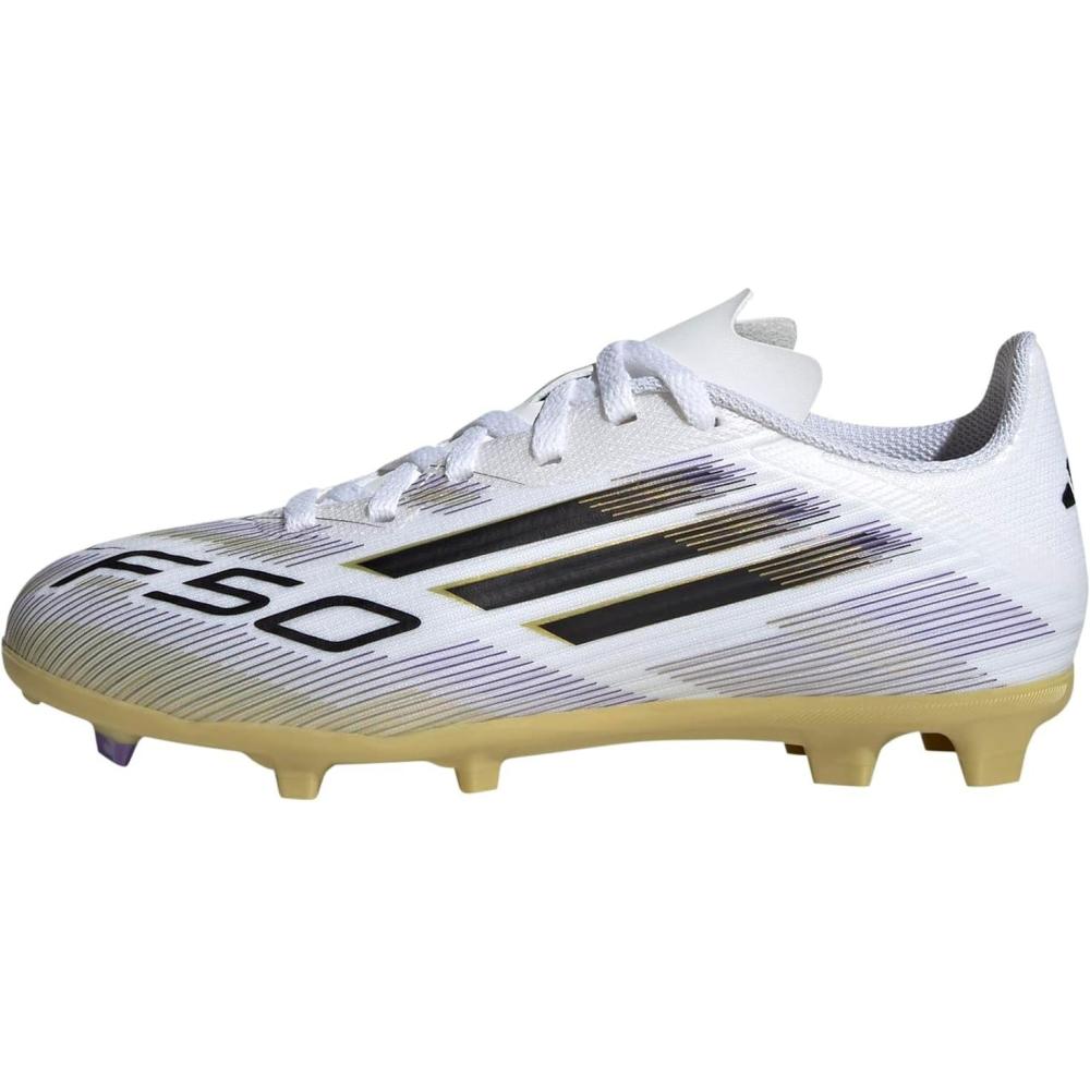 image:imageadidas Kids F50 League Firm Ground Multi Ground ShoesWhiteBlackGold Metallic