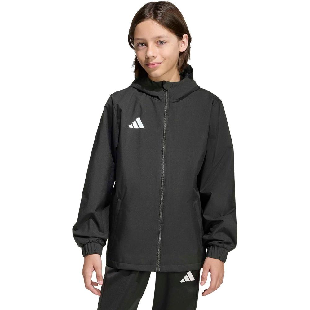 image:imageadidas boys Entrada26 All Weather JacketBlackWhite