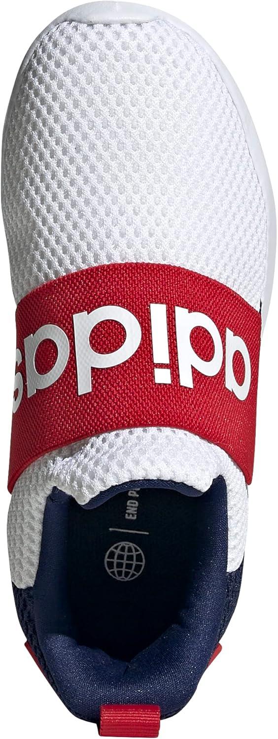 image:imageAdidas Lite Racer Adapt 40 Running ShoesWhiteDark BlueScarlet