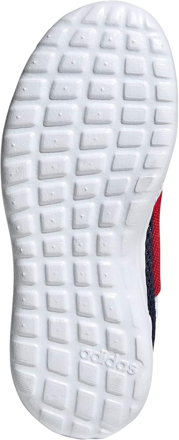 image:imageAdidas Lite Racer Adapt 40 Running ShoesWhiteDark BlueScarlet