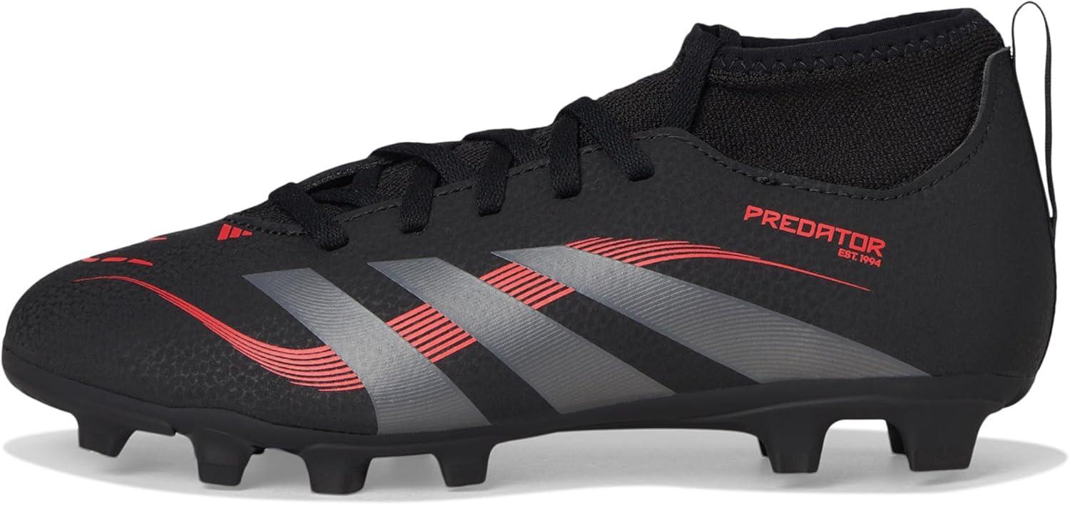 image:imageAdidas UnisexChild Club Predator Sock Firm GroundMulti GroundBlackGreyLucid Red