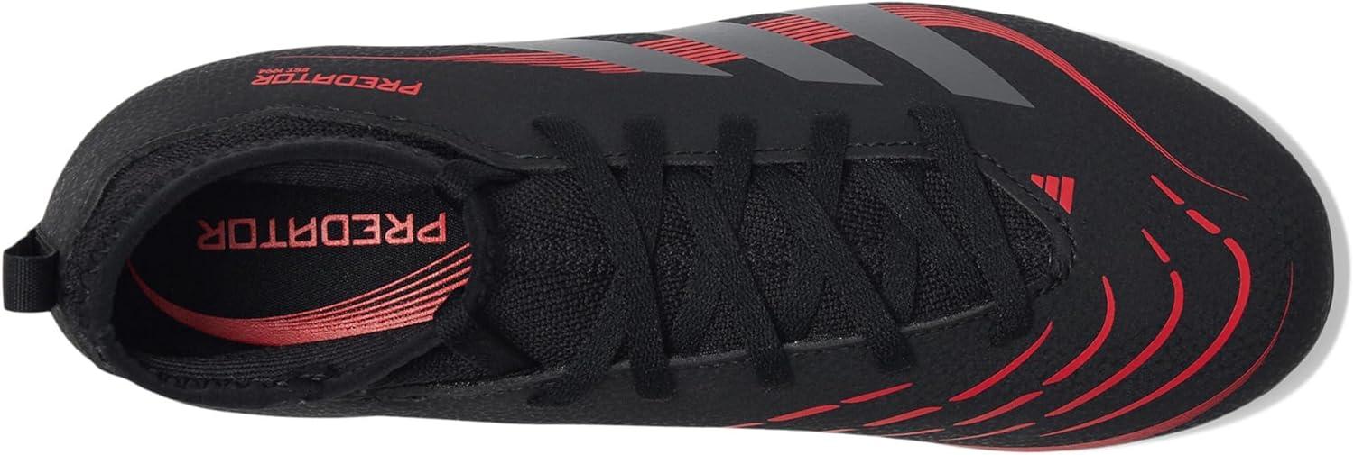 image:imageAdidas UnisexChild Club Predator Sock Firm GroundMulti GroundBlackGreyLucid Red