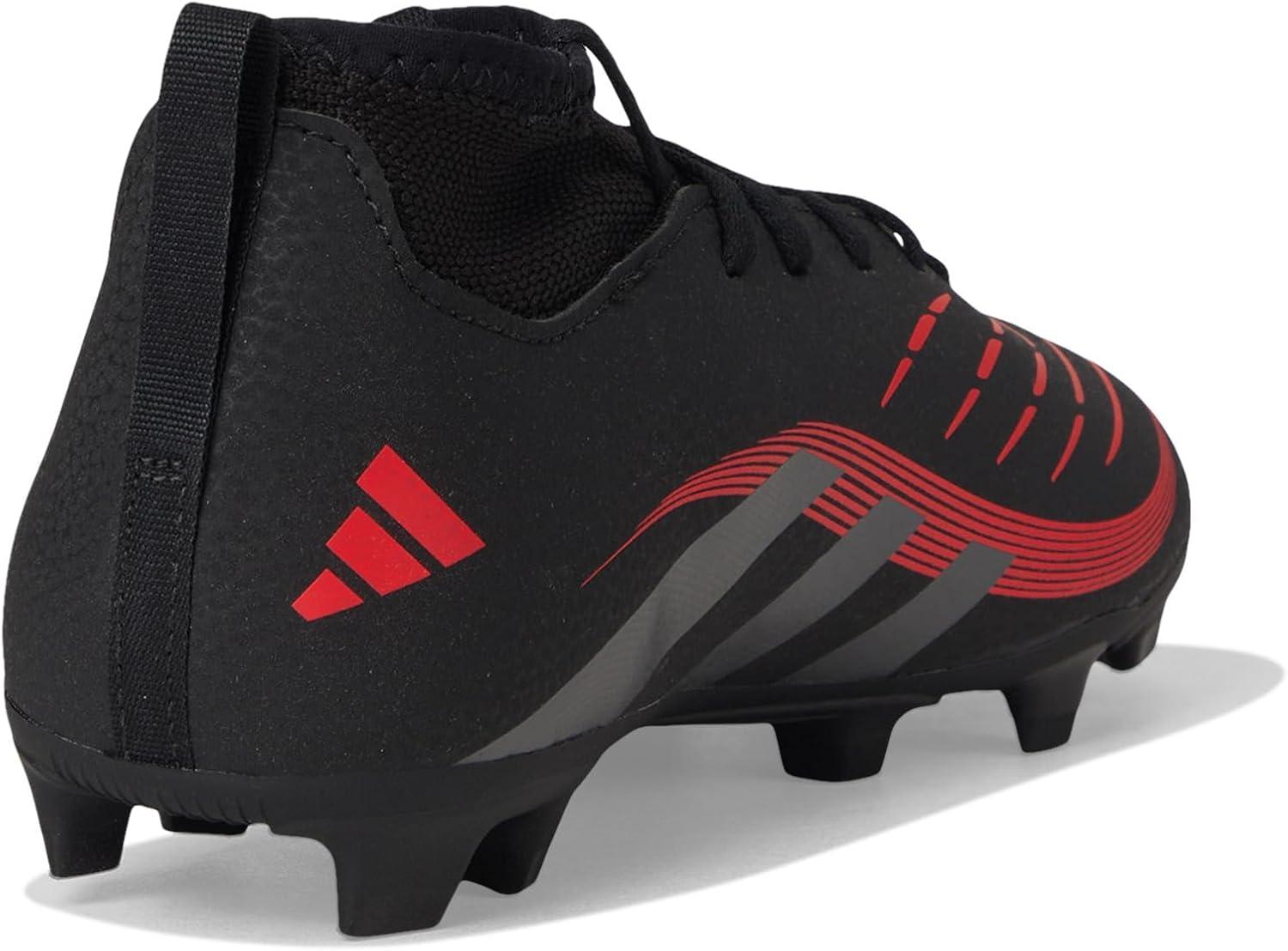 image:imageAdidas UnisexChild Club Predator Sock Firm GroundMulti GroundBlackGreyLucid Red