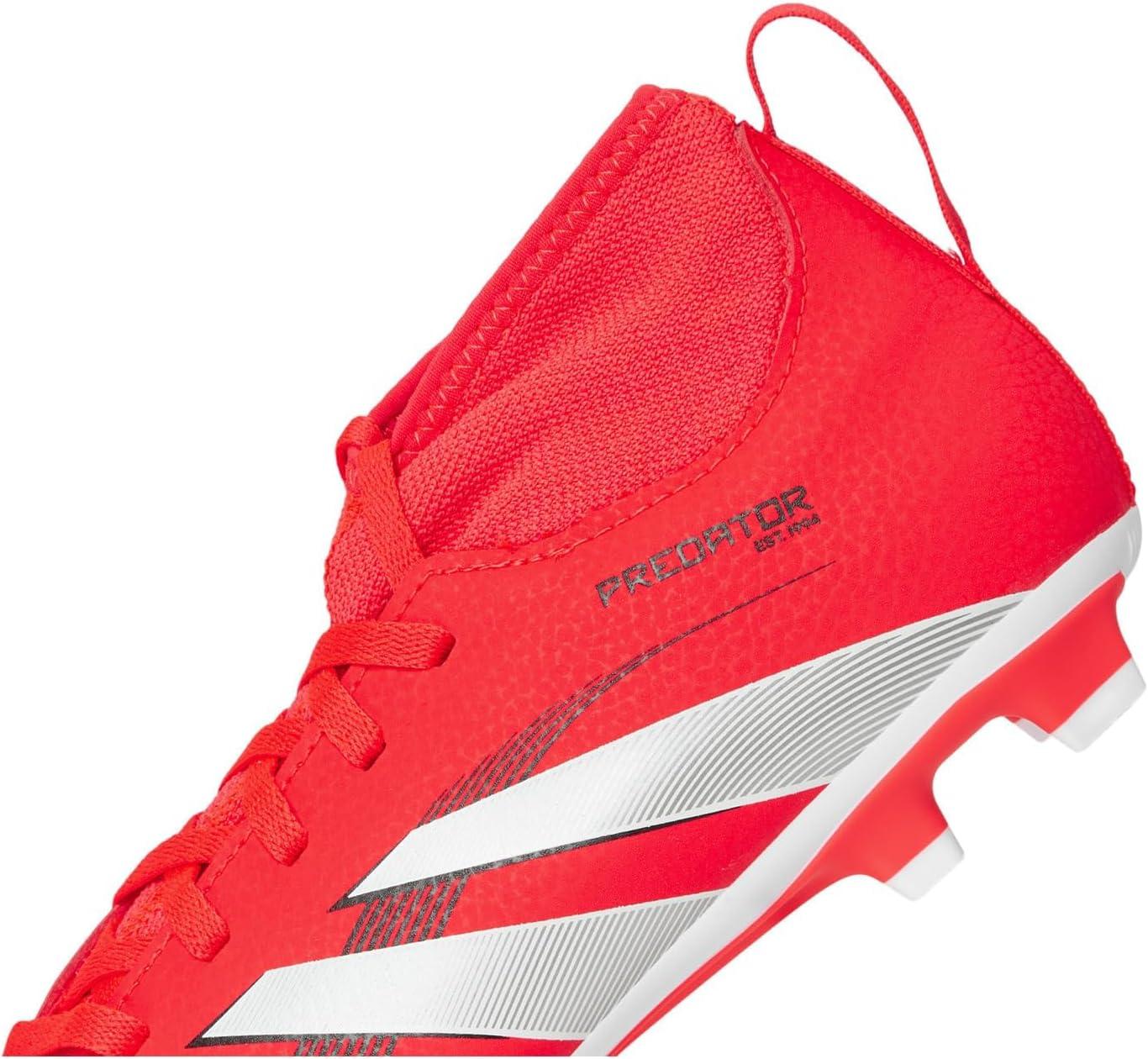 image:imageAdidas UnisexChild Club Predator Sock Firm GroundMulti GroundLucid RedWhiteBlack