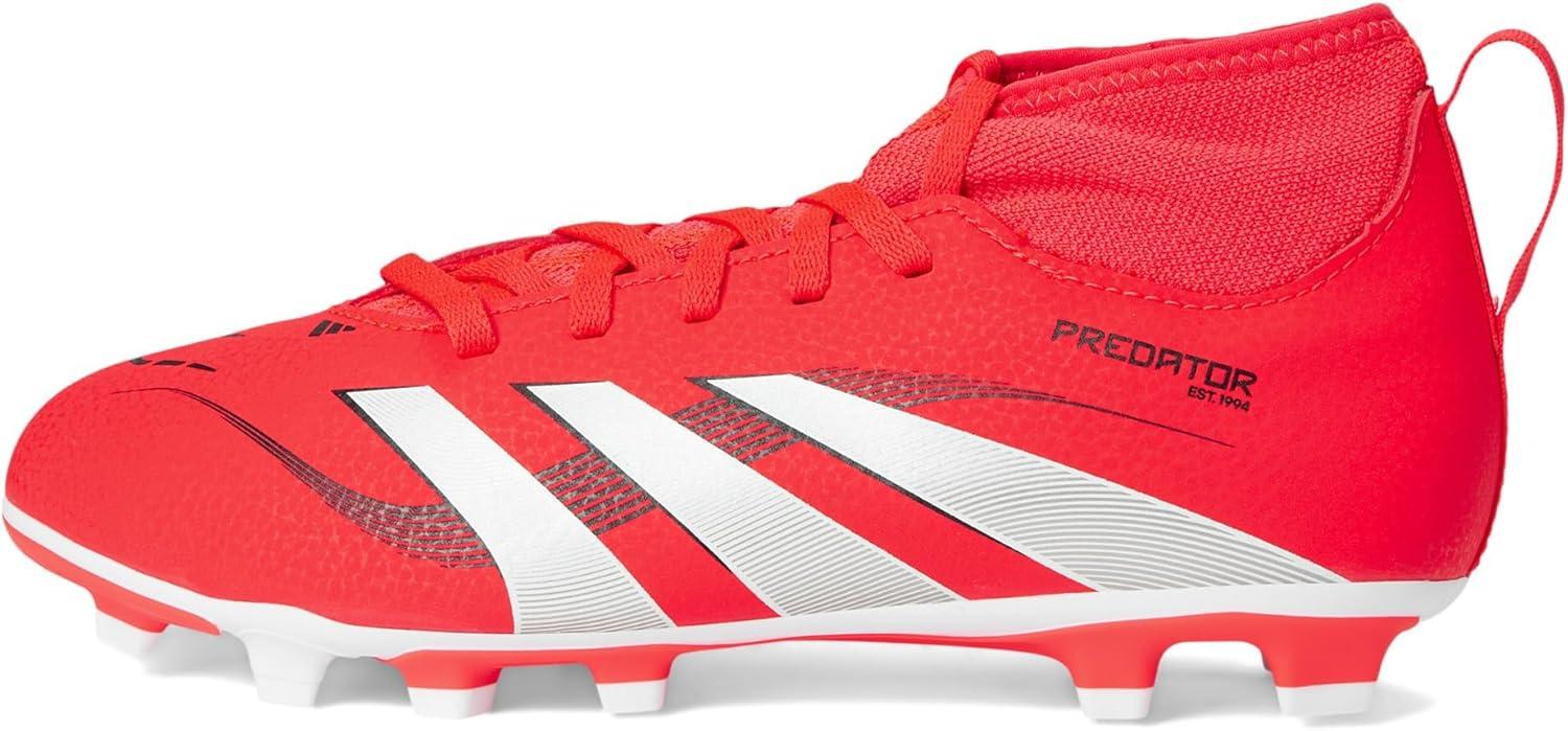 image:imageAdidas UnisexChild Club Predator Sock Firm GroundMulti GroundLucid RedWhiteBlack